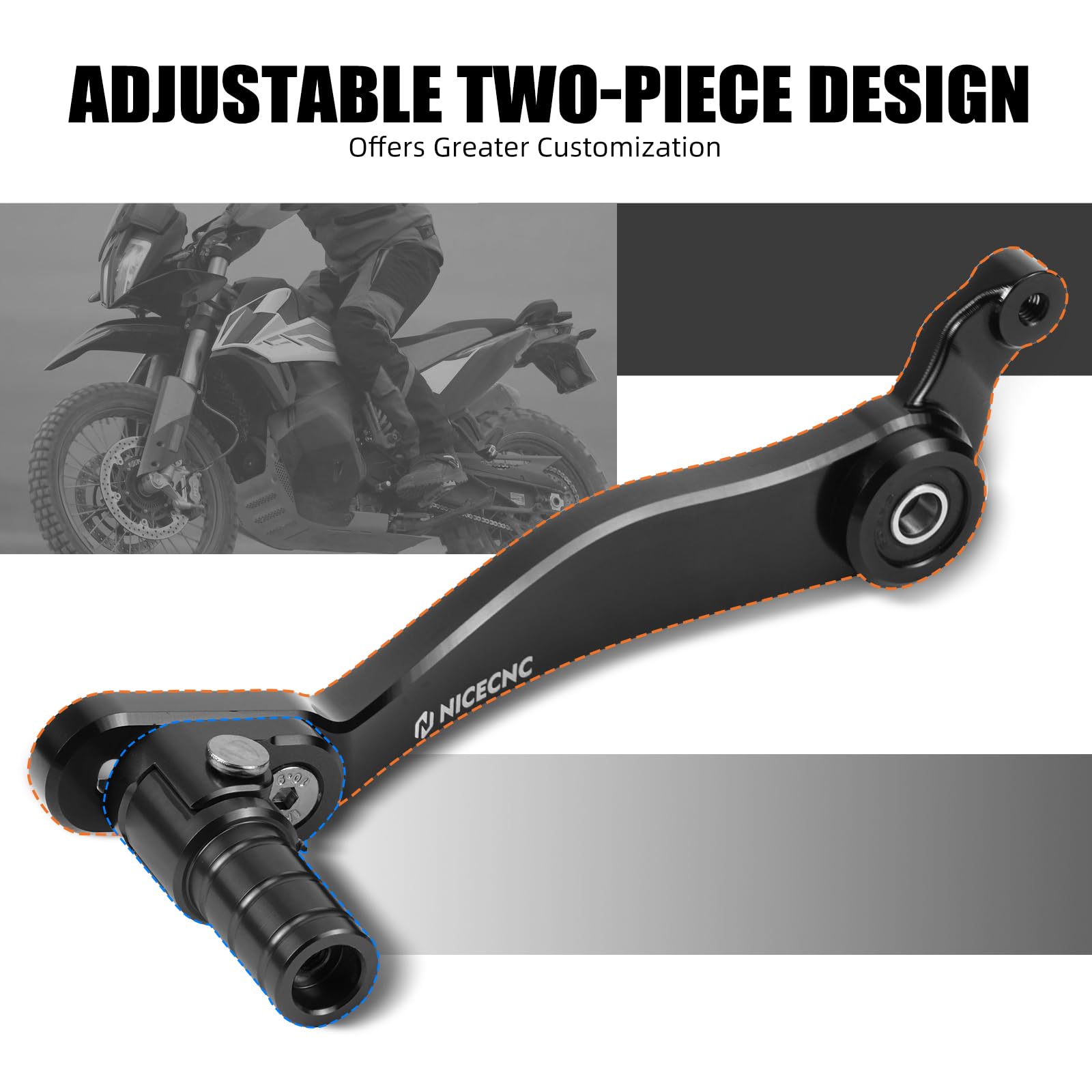 Amazon.com: NICECNC Adjustable Extended Gear Shift Lever